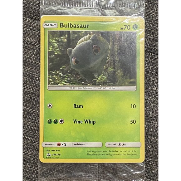 The Pokémon Company Other - Bulbasaur SM198 Detective Pikachu Holo Black Star Promo Pokémon Card Sealed